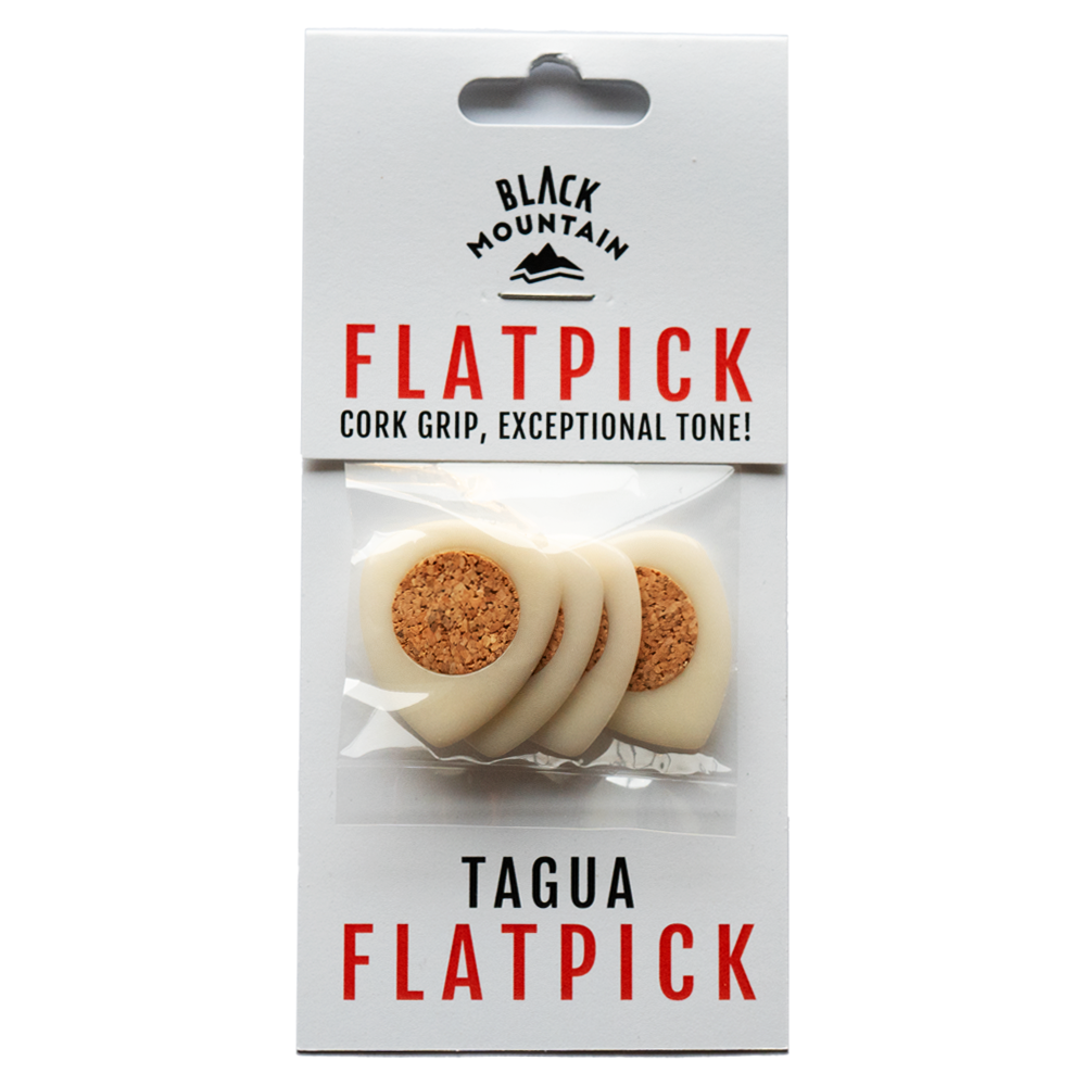 4 X Tagua Picks in Hanging Packaging